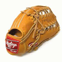  of the PRO12TC Rawlings baseball glove. Made in stiff Horween leather