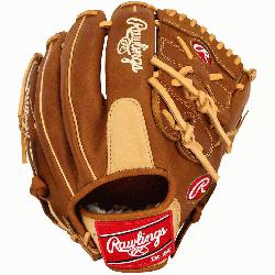  the Hide baseball glove features a conventional back and the Two Piece Solid Web whi