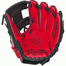 gs Heart of the Hide Red Black Baseball Glove 11.5 inch PRO202SB Right-Hand-Throw 