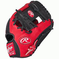 art of the Hide Red Black Baseball Glove 11.5 inch PRO202SB Right-Hand-Throw  Infu