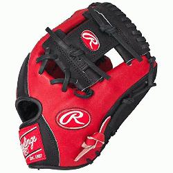 the Hide Red Black Baseball Glove 11.5 inch PRO202SB Right-Hand-Throw  Infu