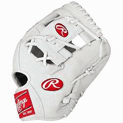 art of the Hide White Baseball Glove 11.5