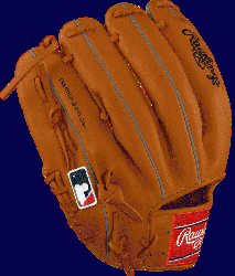 his Rawlings Heart of the Hide tan leather baseball glove featuring 