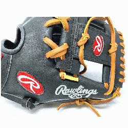 ings Dark Shadow Black Heart of the Hide Leather and Tan Laces 11.5 Pro200 Baseball Gl