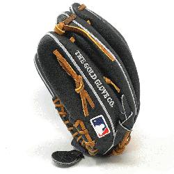 The Rawlings Dark Shadow Black Heart of the Hide Leather and Tan Laces 11.5 P