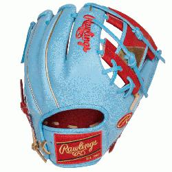  color to your game with the Rawlings 11.5 inch Heart of the Hide ColorSync 6 infield 