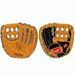 d from Rawlings world-renowned Tan Heart of the Hide steer leather and pro deco mesh bac