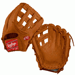    The Rawlings Heart of the Hide PRO205-6 classic tan colorway glove in the 200 pattern i