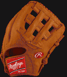      The Rawlings Heart of the Hide PRO205-6 classic tan colorway glove 