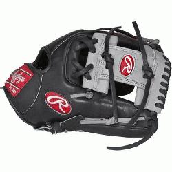  Hide baseball glove from Rawlings features a conventional back and the M