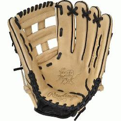 rt of the Hide 12.75” baseball glove features a the P