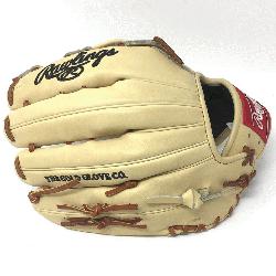 he Hide PRO-303 pattern outfield baseball glove with camel leather and tan laces. The