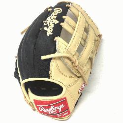 Rawlings Heart of the Hide Camel and Black PRO3030 H Web with open back.</