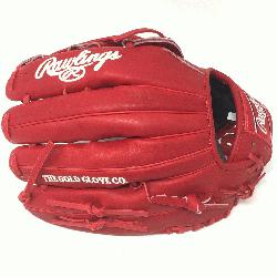 the Hide PRO303 Baseball Glove. 12.75 Inches H Web and open back. Red Heart of the Hide leathe