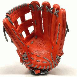 clusive in Rawlings Heart of the Hide Red-Orange leather. 42 pattern 12.