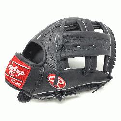 .25 Inch Black Horween Leather Rawlings Ballgloves.c