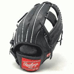 5 Inch Black Horween Leather Rawlings Ballgloves.c