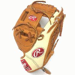 >Rawlings Heart of the Hide Camel and Tan 11.5 inch baseball glove. Open bac