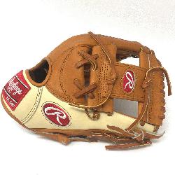 >Rawlings Heart of the Hide Camel and Tan 11.5 inch baseball glove. TT2 pattern index finger pad o