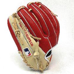-2CS I WEB Camel Scarlet Baseball Glove is a premium glove from the renowned Rawlin