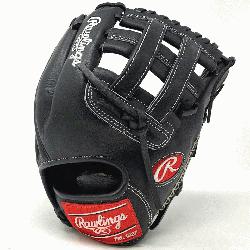 Comfortable black Horween H Web infield glove in this winter Horween collection. Ivory Hand