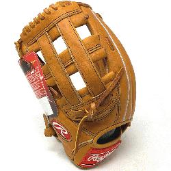 s most popular outfield pattern in classic Horween Tan Leather.  12.75 Inch H Web. The R