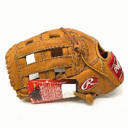 ost popular outfield pattern in classic Horween Tan Leather.  12.75 Inch H Web. 