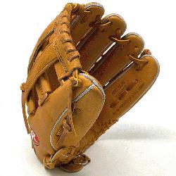 popular outfield pattern in classic Horween Tan Leather.  12.75 Inch H We