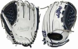om the finest full-grain leather the Liberty Advanced 12.5-Inch fastpitch glove features ex