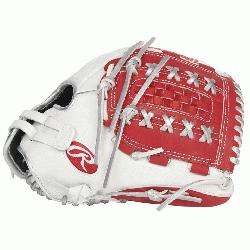 he Rawlings Liberty Advanced Color Series 12.5 inch fastpitch softball glove is ma