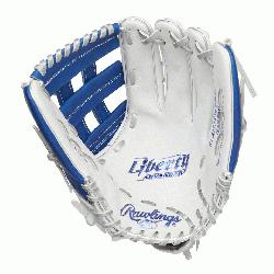 from durable Rawlings full-grain leather this