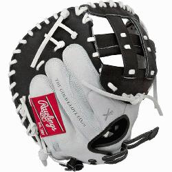 rade; web is similar to the Pro H web but modified for softball glove pattern Catchers mitt 20% pla