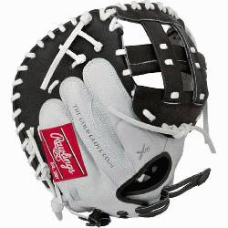 e; web is similar to the Pro H web but modified for softball glove pattern Catchers mitt