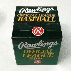 Rawlings Official World Series Baseball 1 Each. One ball in box.