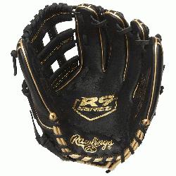  game with the 2021 R9 Series 11.75-inch infield glove. It features a durable all-leat