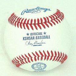 gs Official Baseballs with KSHSAA Kansas Baseball NFHS stamp. 