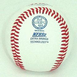 Baseballs with KSHSAA Kansas Baseball NFHS stamp. 