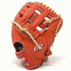 lar 200 infield pattern Heart of the Hide in red/orange color