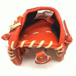 wlings Heart of the Red/Orange leather in 12 inch 200 Pattern H Web.  12 Inch 200 Pattern H Web