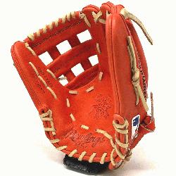 s Heart of the Red/Orange leather in 12 inch 200 Pattern H Web.  1