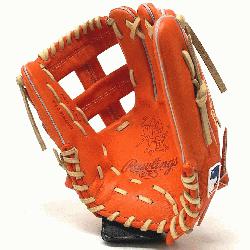 wlings popular 11.5 TT2 pattern baseball glove in red/orange Heart of th
