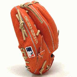 gs popular 11.5 TT2 pattern baseball glove in red/orange Hear
