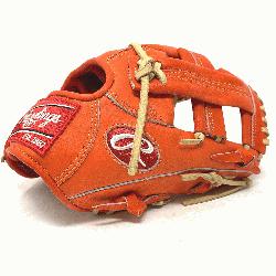  11.5 TT2 pattern baseball glove in red/orange Heart of the Hide Leat