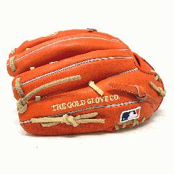 ar 11.5 TT2 pattern baseball glove in red/orange Heart of the Hide Leat