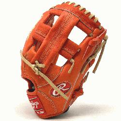 opular 11.5 TT2 pattern baseball glove in red/orange Heart of the Hide L