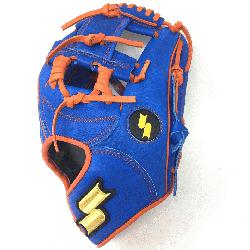 aseball Glove Colorway Blue | Orange Conventional Open Back Dimple Sensor Technolog