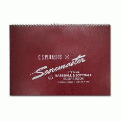 Original Scoremaster Scorebook for baseball and softball. Includes instruction