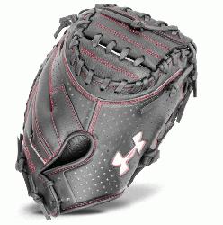 ramer series mitt features a blend of leather with a h