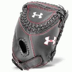 ramer series mitt features a blend of leather with a hig