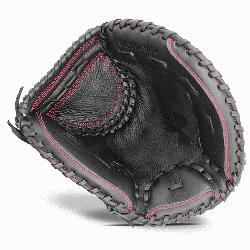 mer series mitt features a blend of leather with a high end synthetic backing addi